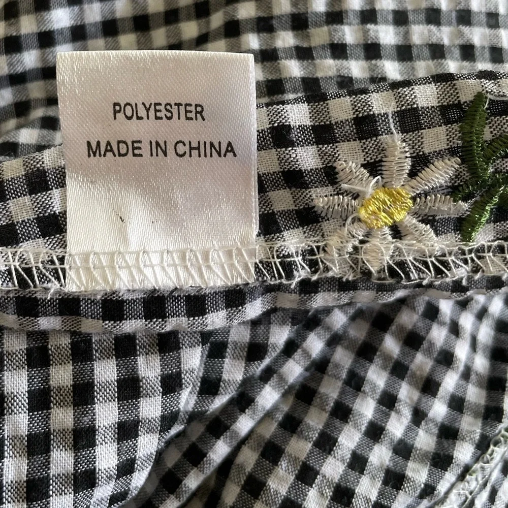 Shareen Floral Checkered Romper - Picture 6 of 7